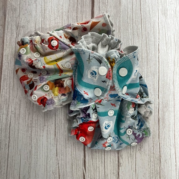 ONE SIZE AppleCheeks Apple Cheeks Cloth Diaper Covers Fit 6-35 Pounds - Lot 6 - Picture 5 of 5
